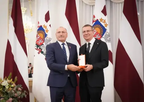 Latvijas valsts apbalvojumu pasniegšanas ceremonija Rīgas pilī